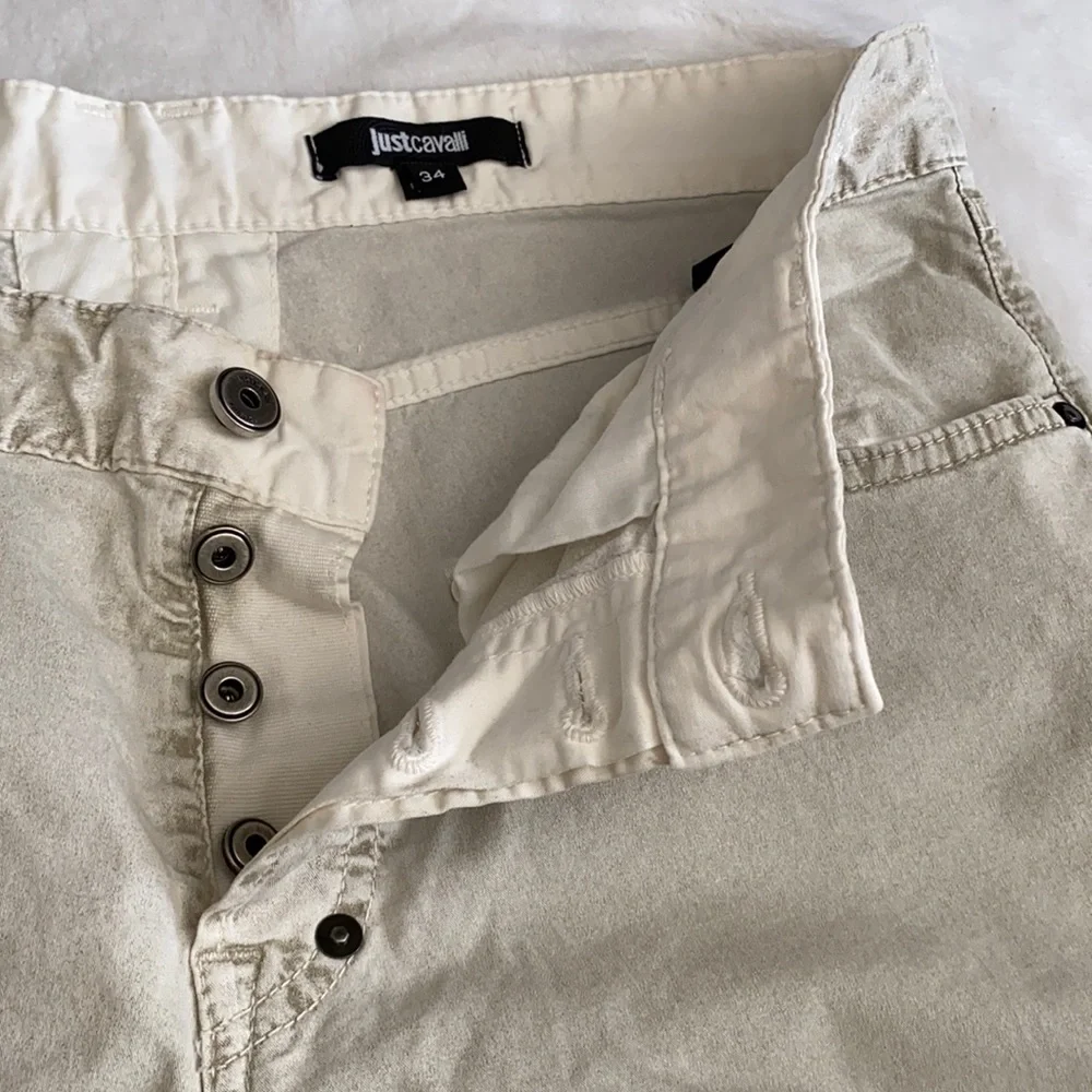 {NWT} Just Cavalli | Button Fly Five Pocket Stretch Cotton Trouser Pants (34) - Picture 8 of 16